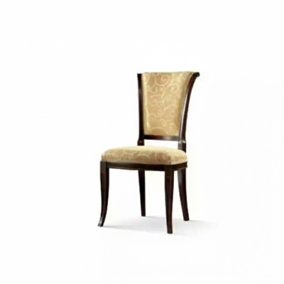Chaise de salle à manger sans accoudoir beige en tissu de luxe