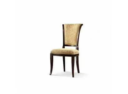 Chaise de salle à manger sans accoudoir beige en tissu de luxe