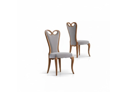 Chaise sans accoudoir Salle à manger Marron Design Textile Chaise de salle à manger de luxe