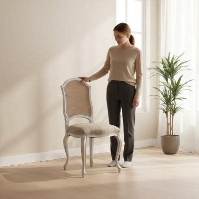 Fauteuil Chaise Design Chaise Rembourrée Chaises de Luxe Chaise de Salle à Manger Art Déco
