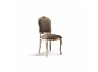 Chaise de salle à manger en bois Siège Rembourrage Mobilier italien Fauteuil inclinable neuf