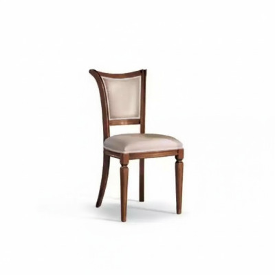 Chaise de salle à manger Chaise Fauteuil Siège Salle à manger Bois Classique Luxe Gris