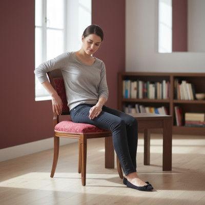 Chaise de salle à manger de luxe Chaise fauteuil Salle à manger Sièges Bois Moderne Rouge