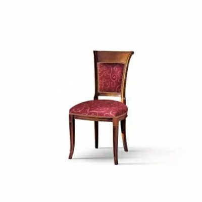 Chaise de salle à manger de luxe Chaise fauteuil Salle à manger Sièges Bois Moderne Rouge