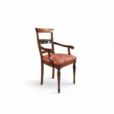 Salle de séjour Chaise Design Salle à manger Chaises en bois Revêtement avec accoudoirs neufs