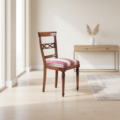 Chaise de salle à manger Chaise de luxe classique en bois Design de chaise en bois Nouveau meuble