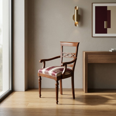 Salle à manger Designer Bois Moderne Fauteuil Marron Chaise de Luxe Fauteuil Marron