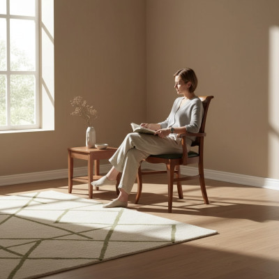 Chaise de salle à manger de luxe Chaise en bois Fauteuil en bois Chaise classique Chaise design