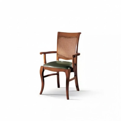 Chaise de salle à manger de luxe Chaise en bois Fauteuil en bois Chaise classique Chaise design