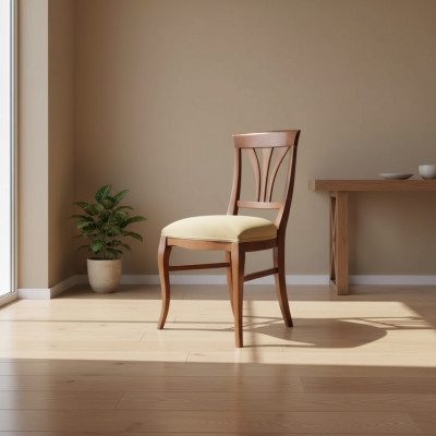 Chaise Marron Salle à manger Style Classique Chaises Rembourrage Design Luxe nouveau