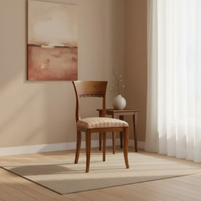 Möbel Esszimmer Stühle Luxusdesign Polsterstuhl Sitzmöbel Holzstuhl