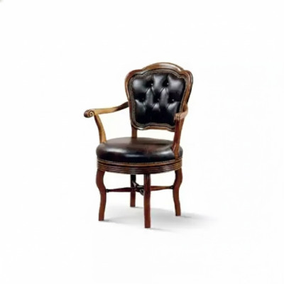 Chaise de bureau Chaise de luxe Chaise de bureau en cuir synthétique Chaise de bureau Chaise de bureau en bois meubles de designer