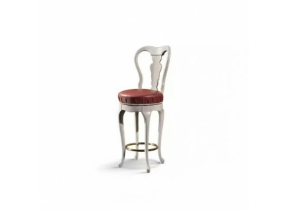 Chaise blanche classique Tabouret de bar de designer Chaise en bois Meuble de luxe Tabouret