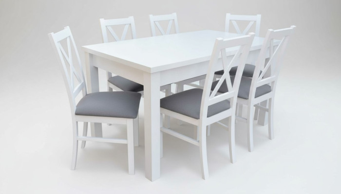 Meubles de salle à manger modernes Luxueuse table à manger + 6 chaises Table neuve.