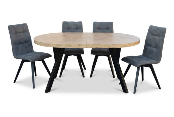 Table à manger 4 x chaises Ensemble de salle à manger Ensemble de table de salle à manger Chaises de luxe Table 5 pièces.