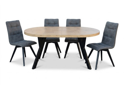 Table à manger 4 x chaises Ensemble de salle à manger Ensemble de table de salle à manger Chaises de luxe Table 5 pièces.