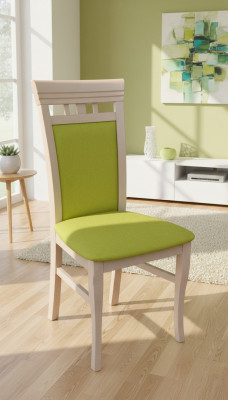 Chaise de salle à manger 1 place bois Luxe Design de meubles classiques fauteuil inclinable