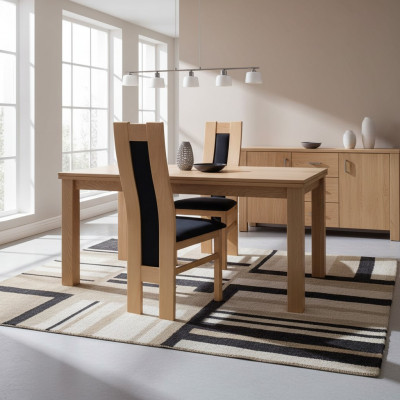 Chaise classique en bois brun du designer Chaise de salle à manger Mobilier de luxe