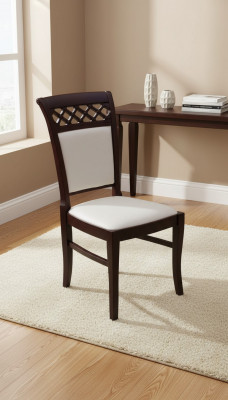 Chaise Salon Salle à manger Chaise rembourrée sans accoudoir Fauteuil de luxe neuf