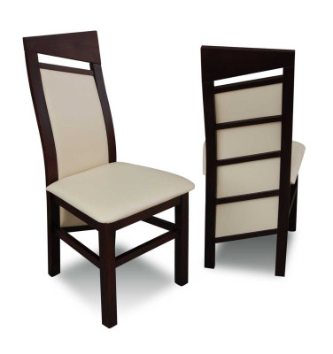 Chaise marron Chaise rembourrée Siège moderne Mobilier de salle à manger Tissu d'ameublement nouveau