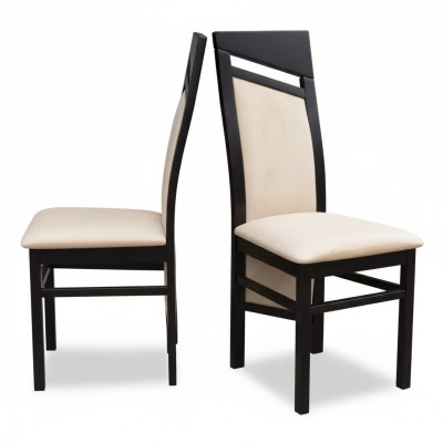 Chaise marron Chaise rembourrée Siège moderne Mobilier de salle à manger Tissu d'ameublement nouveau