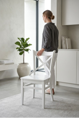 Salle à manger Mobilier en bois Chaises Design de luxe Siège de chaise en bois Mobilier classique neuf