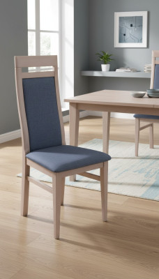Conception de chaises de salle à manger en bois pour le salon sans accoudoirs.