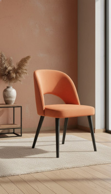 Chaise rembourrée de design de luxe Chaise de salle à manger Assise Lehn Salle à manger Bois neuf