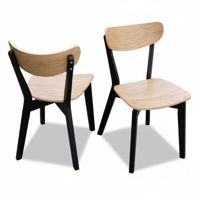 Chaise Marron Luxe Salle à manger Bois Mobilier design moderne Élégant neuf