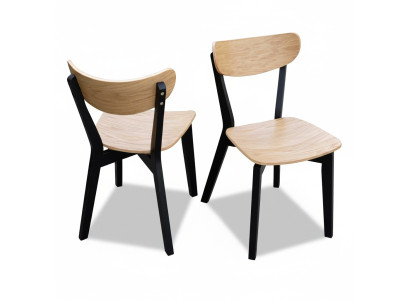 Chaise Marron Luxe Salle à manger Bois Mobilier design moderne Élégant neuf