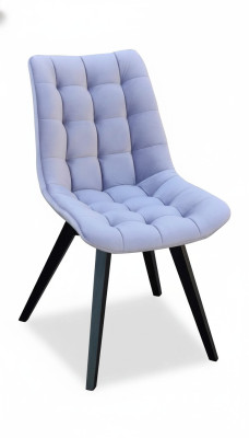 Des chaises de salle à manger. Tissu de revêtement de design moderne de luxe gris pour fauteuil inclinable.