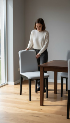Chaise blanche Salle à manger Style classique r Chaises Rembourrage Design Luxe nouveau