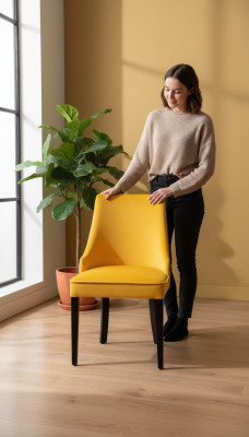 Chaises modernes, chaise de luxe en bois, chaise en bois design, chaise de salle à manger
