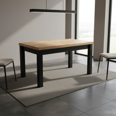 Table à manger moderne Marron Design Table Tables en bois Mobilier Salon nouveau