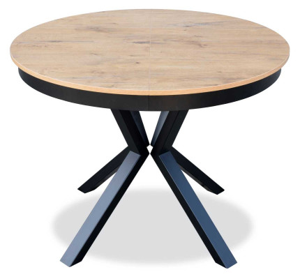 Table de salle à manger de luxe Table ronde marron Salle à manger Design en bois Tables 100 cm