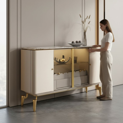Designer Commode Buffet Bahut Garde-robe Étagère de salon de luxe