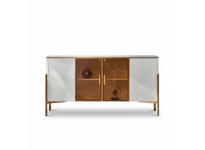 Commode Étagères Design Mobilier Salon Bois Nouvelle Buffet Armoire