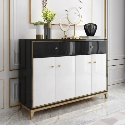 Commode Armoire Buffet Blanc Moderne Commodes Salle à manger Bois Luxe Nouveau