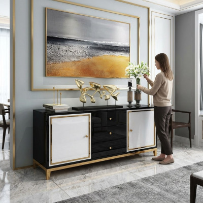 Conception commode Salle de séjour Buffet moderne Buffet en bois Armoire nouvelle