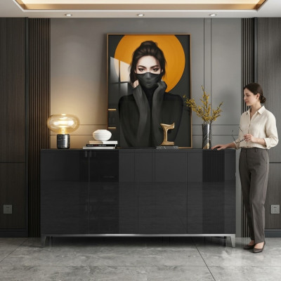 Bahut Armoire de luxe Étagère en bois Bahut Salon Moderne Designer