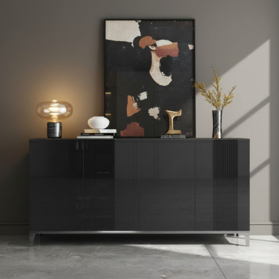 Bahut Armoire de luxe Étagère en bois Bahut Salon Moderne Designer