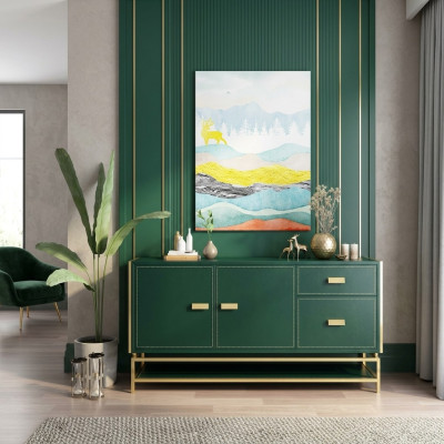 Commode Design Sideboard Buffet Armoire en bois Moderne Salon Nouveau