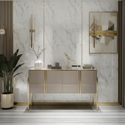 Meuble design Buffet Commode Armoire Étagère Bois Luxueux Commodes Buffet