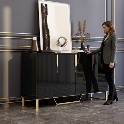 Sideboard Bois Salon Buffet Meuble Commode Armoire Moderne nouveau