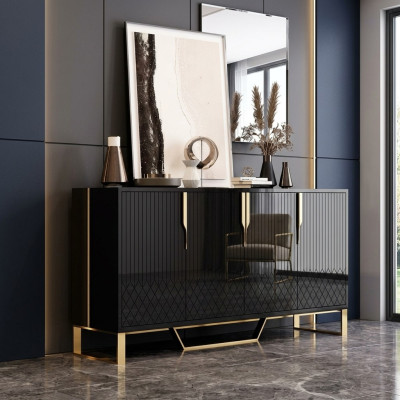Sideboard Bois Salon Buffet Meuble Commode Armoire Moderne nouveau