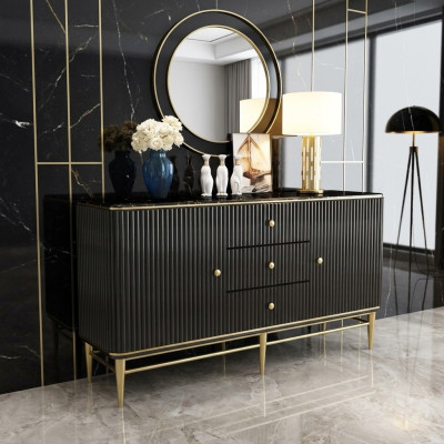 Meubles Salon Commodes Buffet de Luxe en Bois Armoire Designer Nouvelle