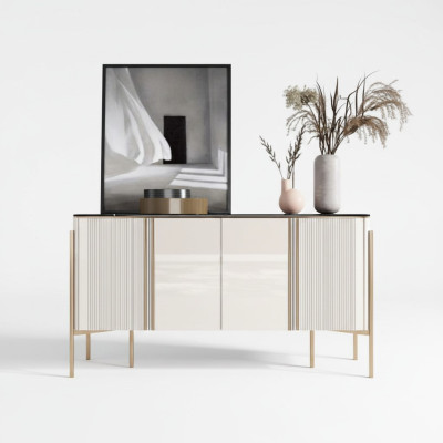 Commode en bois Garde-robe design Étagère moderne Buffet commode