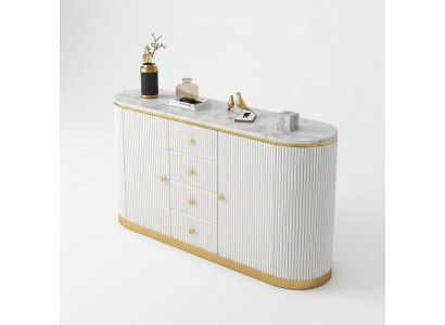 Enfilade Commode Buffet Blanc Buffets Bois Armoire Mobilier Commodes