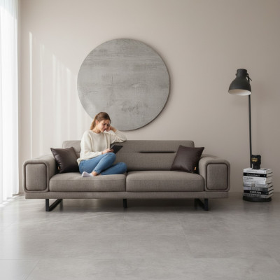 Canapés de luxe Salon Canapé trois places Mobilier moderne Nouveau design