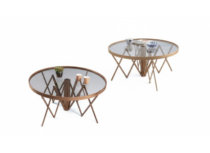 Ensemble de salon design 2 tables basses Table basse ronde Meubles de luxe